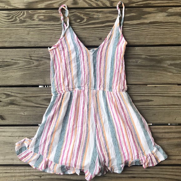 SOLD Striped Romper - Picture 5 of 6